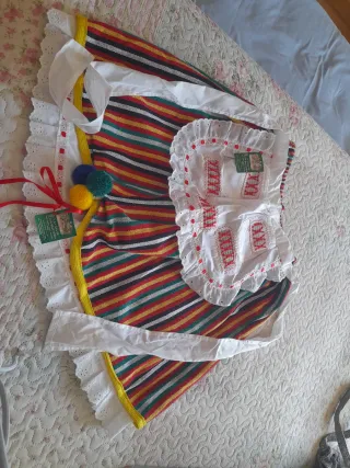 Falda Regional Canaria para niña talla 4