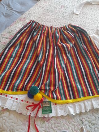 Falda Regional Canaria para niña talla 4
