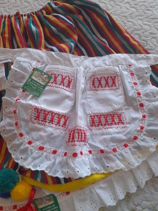 Falda Regional Canaria para niña talla 4
