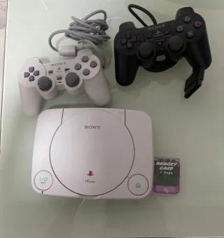 Consola Sony PS one Blanca + Mandos + Memory Card
