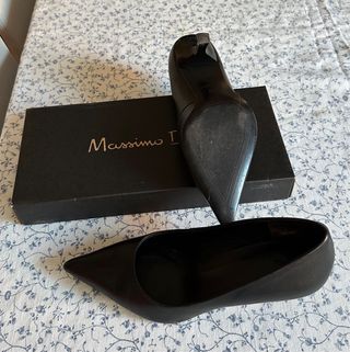 Zapatos Massimo Dutti Talla 35 Negros