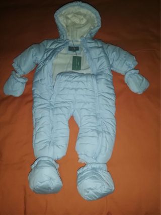 Conjunto invierno bebé azul