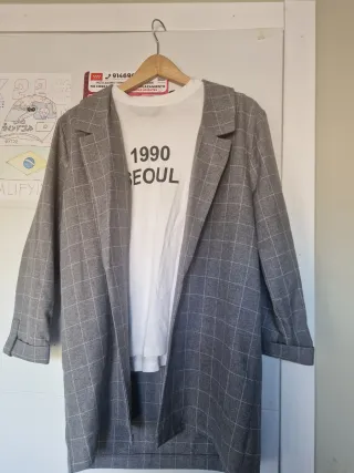 Americana/ Blazer gris 
