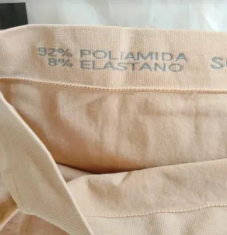 3 Bragas STV Talla SG Beige cintura alta.