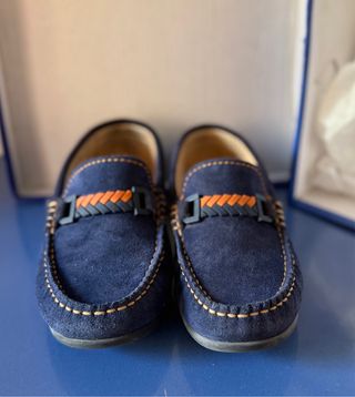 Zapatos Pablosky niño azul y naranja T.35