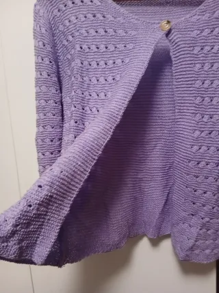 Cardigan bolero lilla