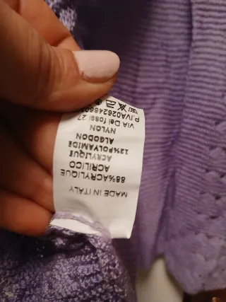 Cardigan bolero lilla