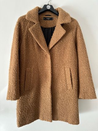 Abrigo oversize Marrón Talla S