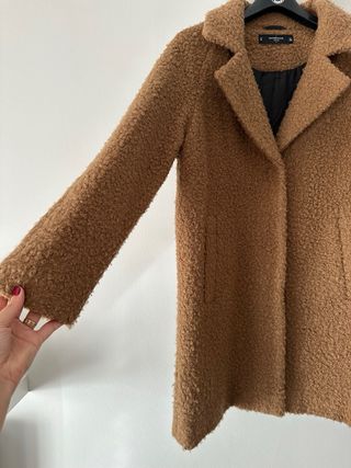 Abrigo oversize Marrón Talla S