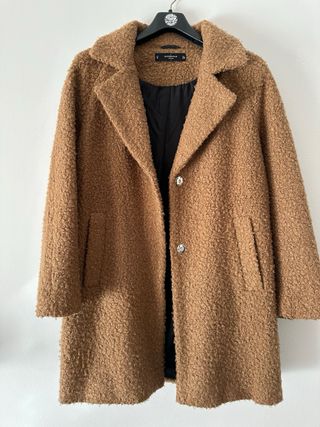 Abrigo oversize Marrón Talla S