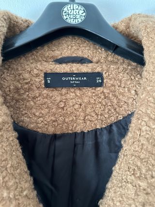 Abrigo oversize Marrón Talla S