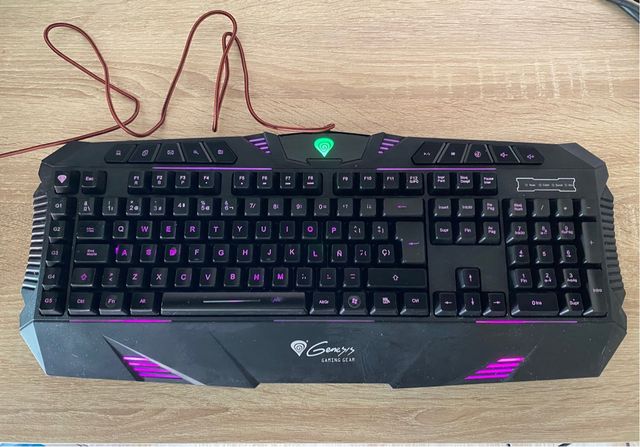 Teclado Gaming Genesis Negro/Multicolor