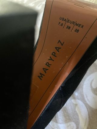 Botines plataforma Marypaz ante negro