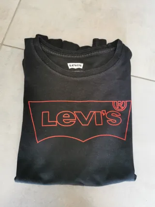 Camiseta Levi's Negra Talla 14 Manga Larga