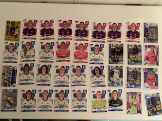 36 Cromos Liga F 23/24 FC Barcelona y Real Madrid