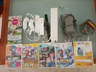 Consola Wii con juegos y mandos