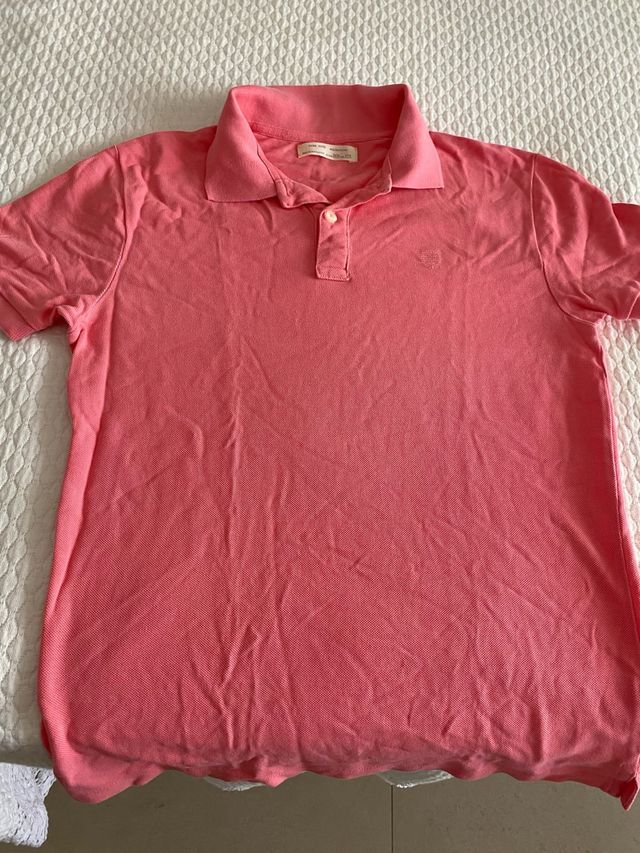 Polo ZARA niño rosa talla 13-14