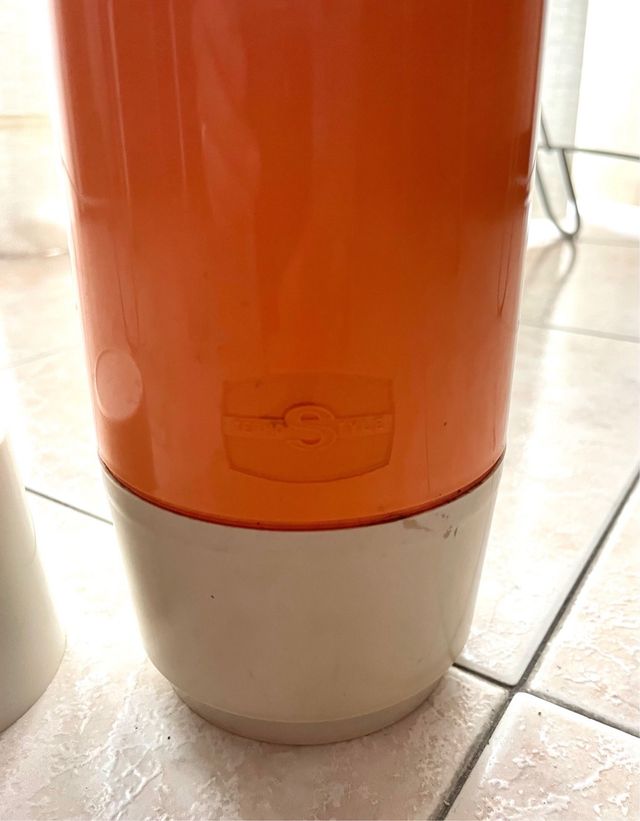 Thermos vintage anni '60 arancione