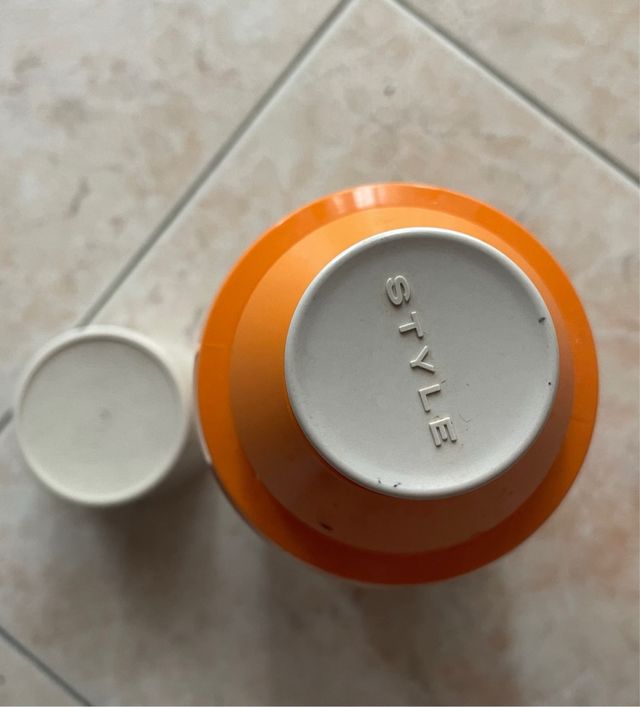 Thermos vintage anni '60 arancione