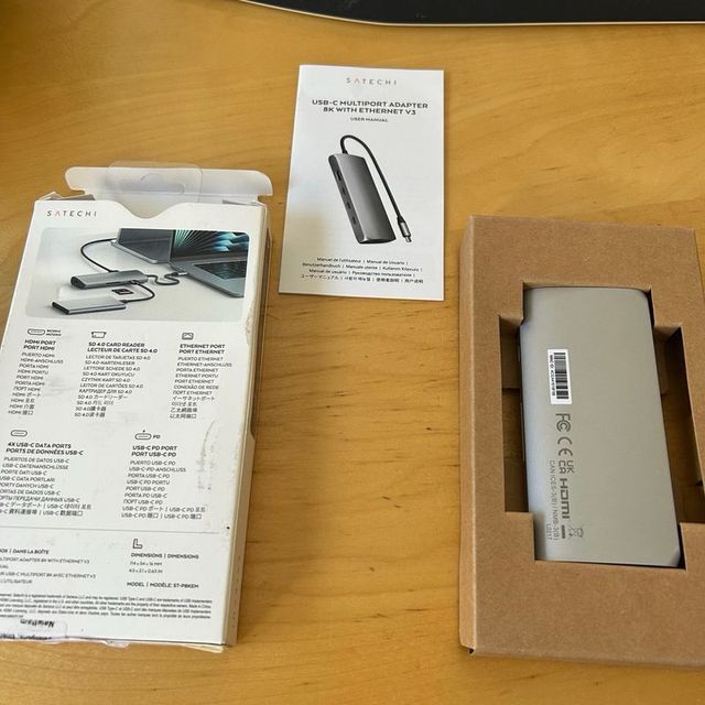 Hub USB C 8 in 1 SATECHI multiporta V3, HDMI 8K