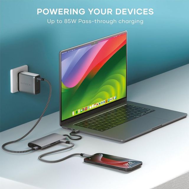 Hub USB C 8 in 1 SATECHI multiporta V3, HDMI 8K