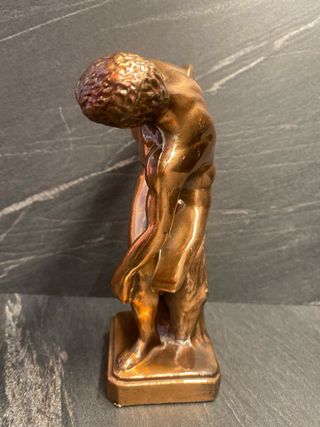 Statua Discobolo Vintage Greca color Bronzo