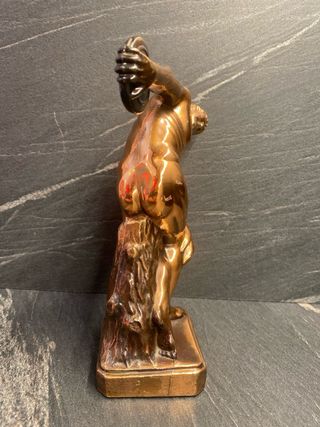 Statua Discobolo Vintage Greca color Bronzo