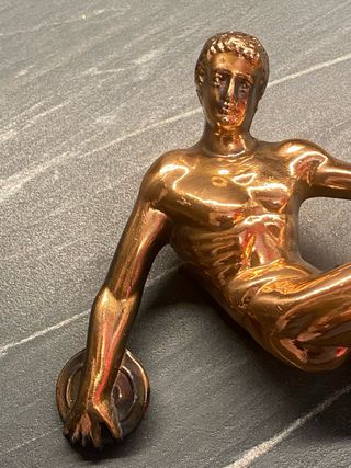 Statua Discobolo Vintage Greca color Bronzo