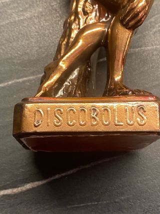 Statua Discobolo Vintage Greca color Bronzo
