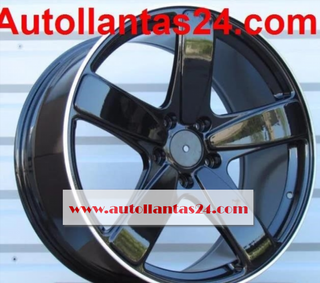 Juego 4 llantas porsche gear black 20