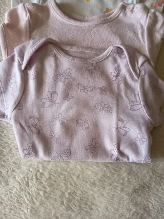 Conjunto 3 Bodys Bebé Borboletas