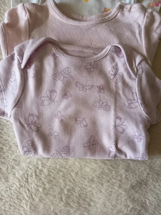 Conjunto 3 Bodys Bebé Borboletas