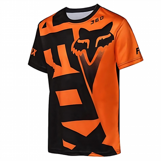 Camiseta Fox Manga Corta Naranja