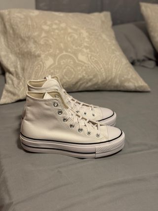 Converse Plataforma Blancas Mujer Talla 39 