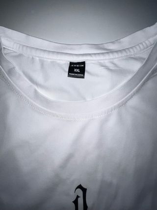 Camiseta sin mangas blanca XXL