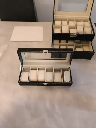 Scatola porta orologi 6 posti