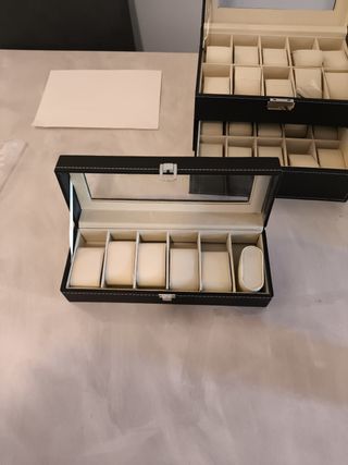 Scatola porta orologi 6 posti