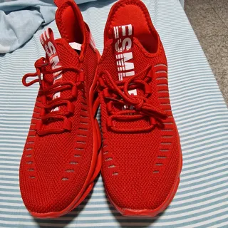 Zapatillas IESMLIE rojas talla 42 suela burbuja