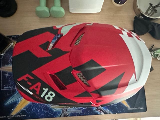 Casco Fox V1 y Gafas Máscara