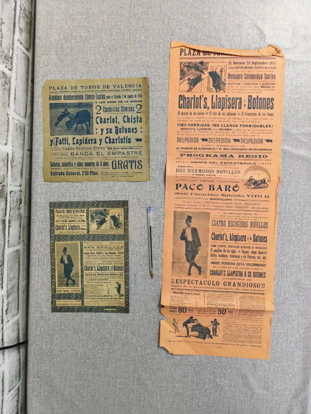 Lote Carteles Charlot's Llapisera