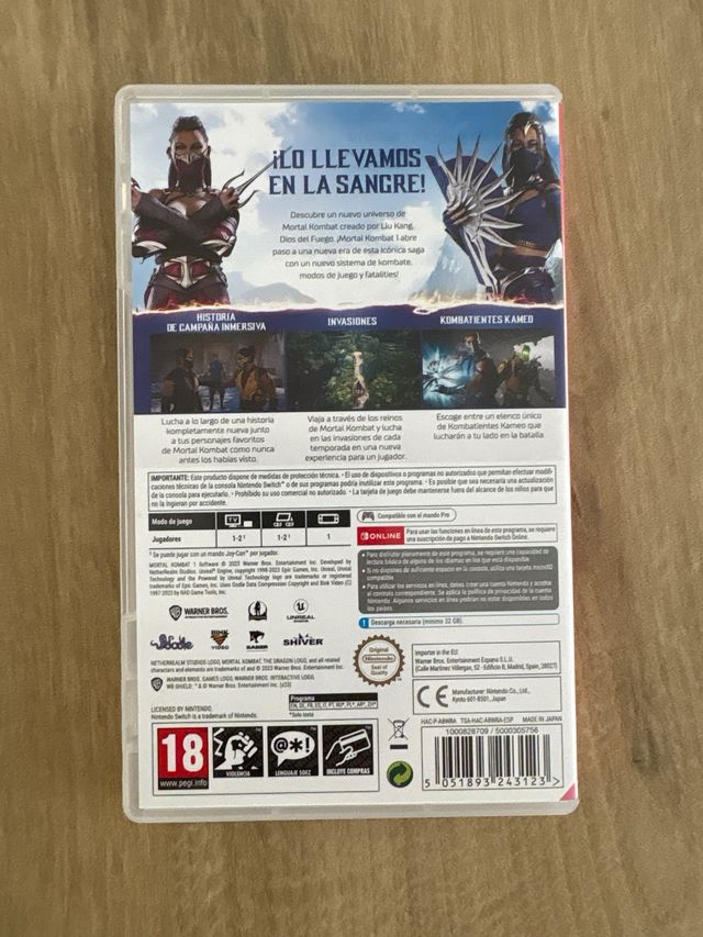 Mortal Kombat 1 Nintendo Switch