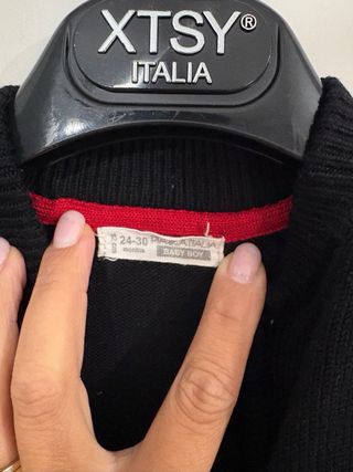 Felpa nera Piazza Italia 24/30 mesi