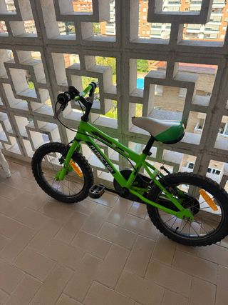 Bicicleta infantil verde ATRACTOR