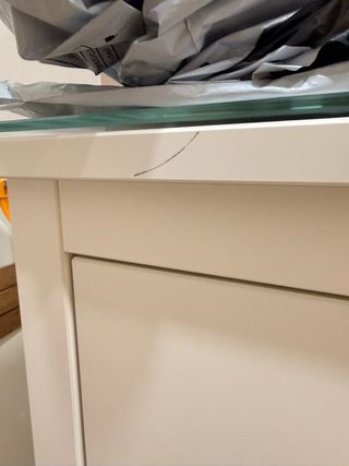 Cómoda Hemnes Ikea 108x96cm con cristal