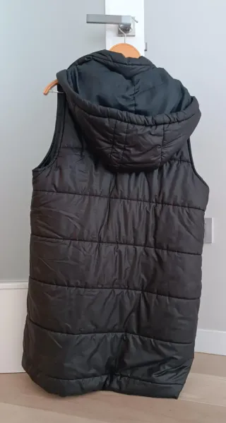 Chaleco largo acolchado mujer