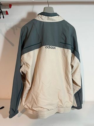 Giacca Adidas vintage leggera beige/verde
