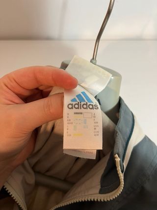 Giacca Adidas vintage leggera beige/verde