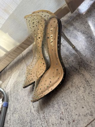 Zapatos L.DAY transparentes con brillantes