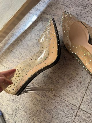 Zapatos L.DAY transparentes con brillantes