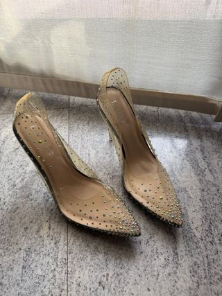 Zapatos L.DAY transparentes con brillantes